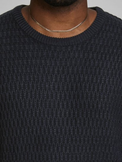 Jack & Jones JCOBRANDON Knit Black - Sviitrid ja dressipluusid - Meeste suured kapuutsiga jakid suurustes 2XL – 14XL