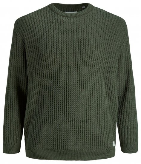 Jack & Jones JCOBRANDON Knit Forest - Sviitrid ja dressipluusid - Meeste suured kapuutsiga jakid suurustes 2XL – 14XL