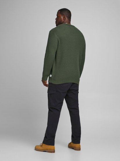 Jack & Jones JCOBRANDON Knit Forest - Sviitrid ja dressipluusid - Meeste suured kapuutsiga jakid suurustes 2XL – 14XL