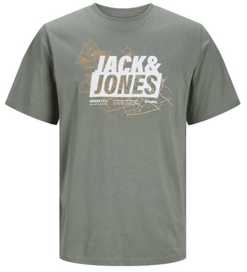 Jack & Jones JCOMAP LOGO T-Shirt Agave Green - T-särgid - Suured T-särgid 2XL – 14XL