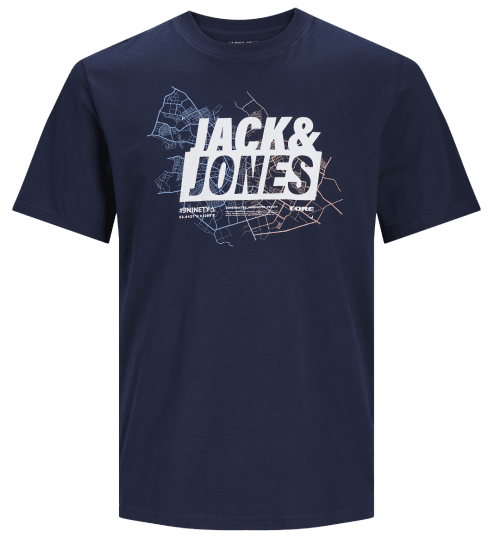 Jack & Jones JCOMAP LOGO T-Shirt Navy Blazer - T-särgid - Suured T-särgid 2XL – 14XL