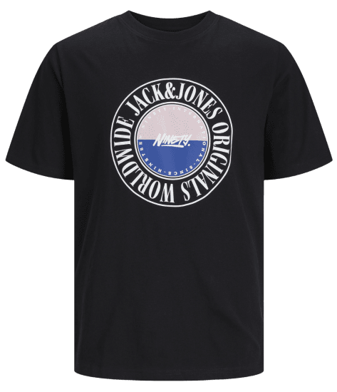 Jack & Jones JORCOBIN T-Shirt Black - T-särgid - Suured T-särgid 2XL – 14XL