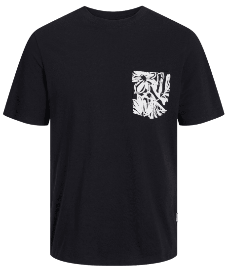 Jack & Jones JORLAFAYETTE BRANDING T-Shirt Black - T-särgid - Suured T-särgid 2XL – 14XL