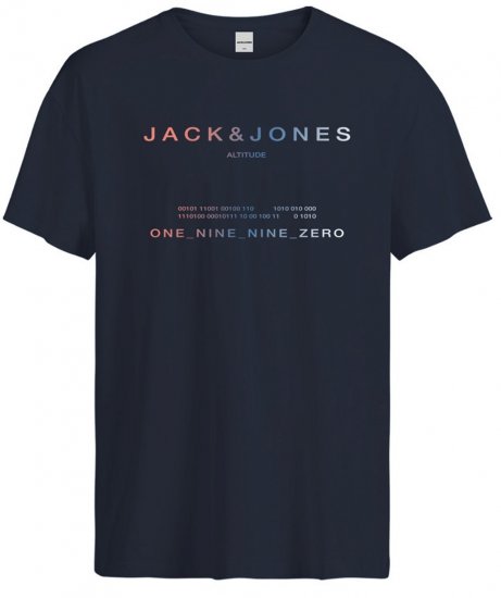 Jack & Jones JCORIOT T-Shirt Navy Blazer - T-särgid - Suured T-särgid 2XL – 14XL