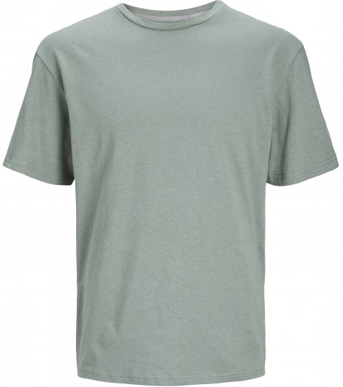 Jack & Jones JPRCC SOFT Linen Blend T-Shirt Lily Pad - T-särgid - Suured T-särgid 2XL – 14XL