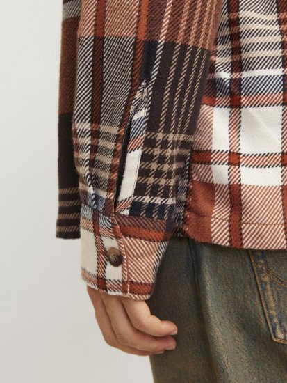 Jack & Jones Darren Flannel Overshirt pruun - Särgid - Meeste suured särgid 2XL – 8XL