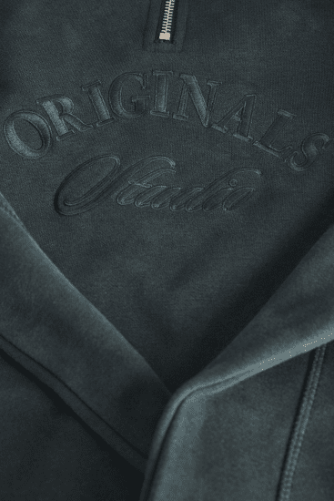 Jack & Jones Bleecker Branding High Neck Sweatshirt Forest River - Sviitrid ja dressipluusid - Meeste suured kapuutsiga jakid suurustes 2XL – 14XL