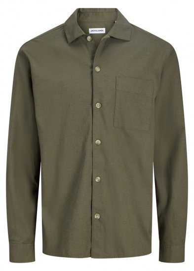 Jack & Jones Tristan Overshirt khaki - Särgid - Meeste suured särgid 2XL – 8XL