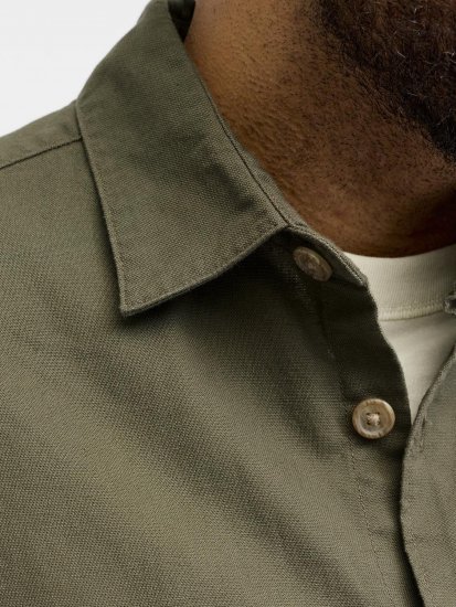 Jack & Jones Tristan Overshirt khaki - Särgid - Meeste suured särgid 2XL – 8XL