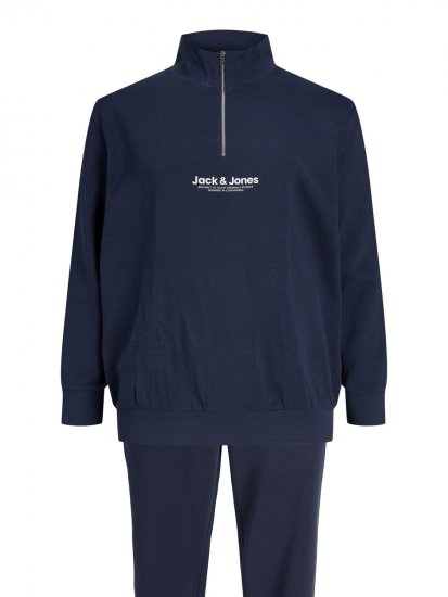 Jack & Jones Vesterbro dressikomplekt tumesinine - Sviitrid ja dressipluusid - Meeste suured kapuutsiga jakid suurustes 2XL – 14XL