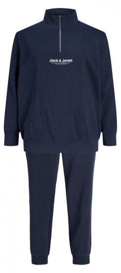 Jack & Jones Vesterbro dressikomplekt tumesinine - Sviitrid ja dressipluusid - Meeste suured kapuutsiga jakid suurustes 2XL – 14XL