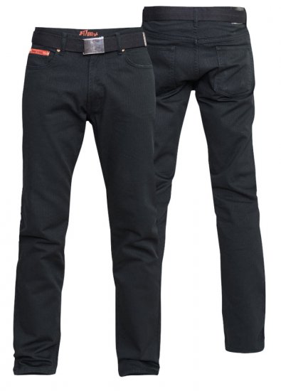 Duke Mario Bedford cord-pants Black TALL SIZES - MEESTERIIDED MT-6XLT - Pikad meeste riided