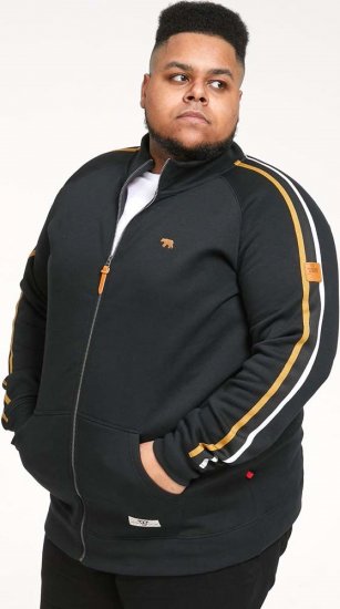 D555 MARSTON Zip Through Sweatshirt - Sviitrid ja dressipluusid - Meeste suured kapuutsiga jakid suurustes 2XL – 14XL