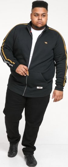 D555 MARSTON Zip Through Sweatshirt - Sviitrid ja dressipluusid - Meeste suured kapuutsiga jakid suurustes 2XL – 14XL