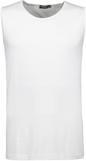 Adamo Rod Comfort Fit Tank Top White - T-särgid - Suured T-särgid 2XL – 14XL