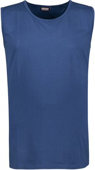Adamo Rod Comfort Fit Tank Top Denim Blue - T-särgid - Suured T-särgid 2XL – 14XL