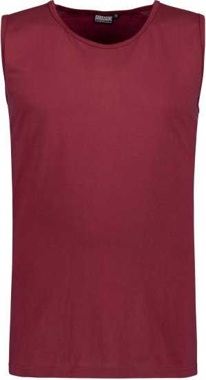 Adamo Rod Comfort Fit Tank Top Wine - T-särgid - Suured T-särgid 2XL – 14XL