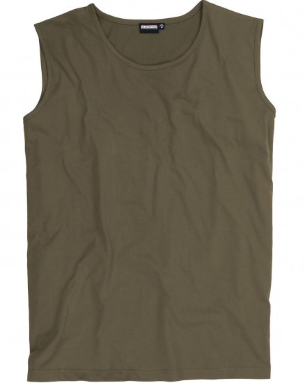 Adamo Rod Comfort Fit Tank Top Khaki - T-särgid - Suured T-särgid 2XL – 14XL