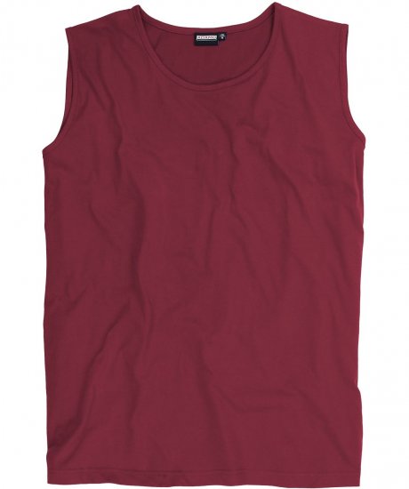 Adamo Rod Comfort Fit Tank Top Wine - T-särgid - Suured T-särgid 2XL – 14XL