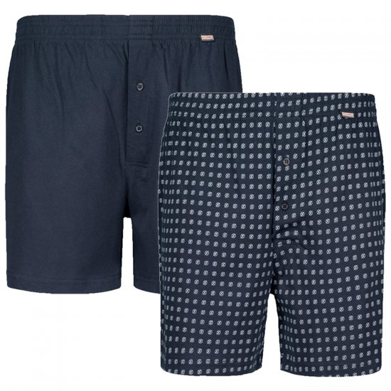 Adamo Dean Boxershorts 2-pack Navy - Aluspesu ja Ujumisriided - Aluspesu 2XL-8XL
