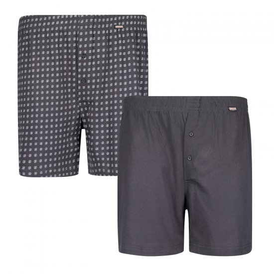 Adamo Dean Boxershorts 2-pack Charcoal - Aluspesu ja ujumisriided - Aluspesu 2XL-8XL