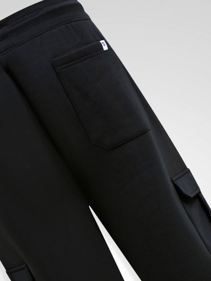 D555 Dexter 1 Cargo Jogger With Bear Embroidery Must - Dressipüksid ja -šortsid - Spordipüksid ja Lühikesed Spordipüksid