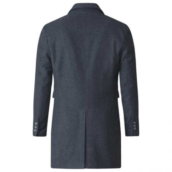 D555 Terry Checked Overcoat Charcoal - Jakid ja joped - Joped, suured suurused: 2XL – 12XL