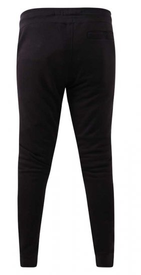 D555 Buckingham Cuffed Jogger With Side Pockets Black Tall Sizes - MEESTERIIDED MT-6XLT - Pikad meeste riided
