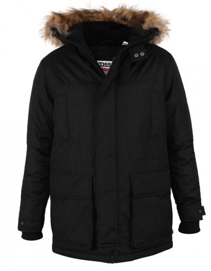 D555 Lovett Parka Black - Jakid ja joped - Joped, suured suurused: 2XL – 12XL
