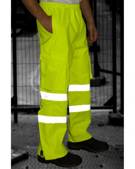 Leo Appledore Cargo Rain pants Hi-Vis Yellow - Tööriided - Suured tööriided
