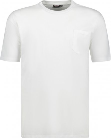 Adamo Kody Regular fit T-shirt with Pocket White - T-särgid - Suured T-särgid 2XL – 14XL