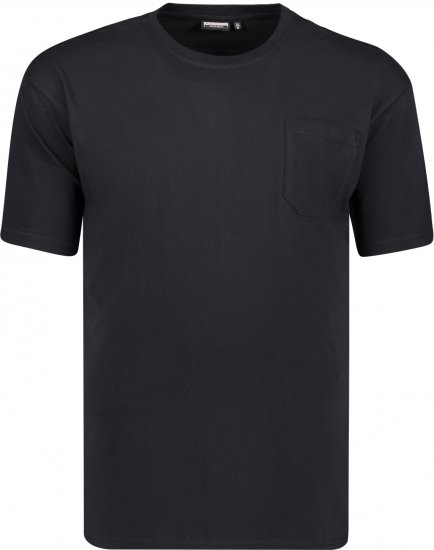 Adamo Kody Regular fit T-shirt with Pocket Black - T-särgid - Suured T-särgid 2XL – 14XL