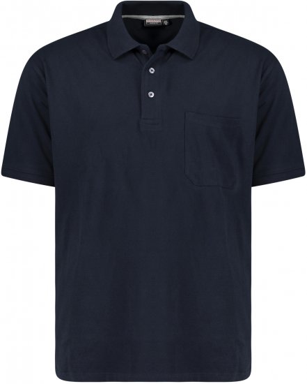 Adamo Klaas Regular fit Polo Shirt with Pocket Navy - Polosärgid - Meeste suured polosärgid 2XL – 8XL