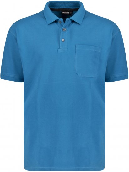 Adamo Klaas Regular fit Polo Shirt with Pocket Petrol - Polosärgid - Meeste suured polosärgid 2XL – 8XL