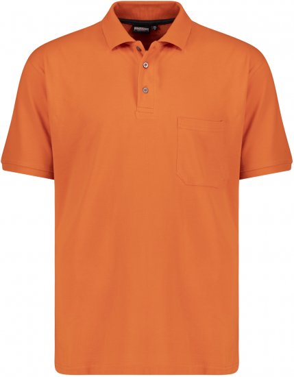 Adamo Klaas Regular fit Polo Shirt with Pocket Orange - Polosärgid - Meeste suured polosärgid 2XL – 8XL