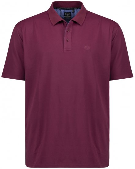 Adamo Picco Technical Sports Polo Blackberry - Polosärgid - Meeste suured polosärgid 2XL – 8XL