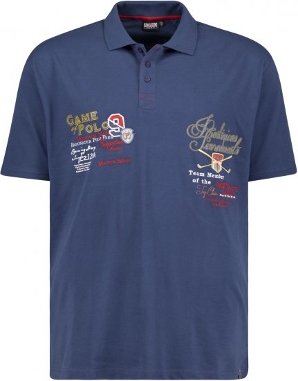 Adamo DURBAN Regular fit Polo Shirt Navy - Polosärgid - Meeste suured polosärgid 2XL – 8XL
