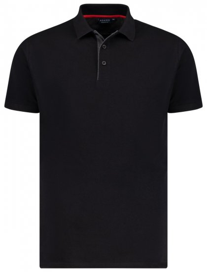Adamo 139401 Polosärk Must - Polosärgid - Meeste suured polosärgid 2XL – 8XL