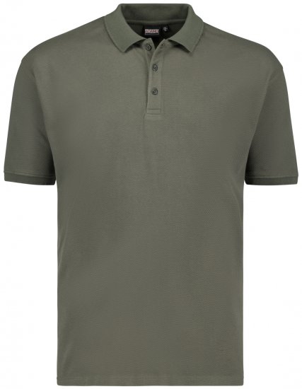 Adamo Stephan Waffelpique Poloshirt Olive Green - Polosärgid - Meeste suured polosärgid 2XL – 8XL