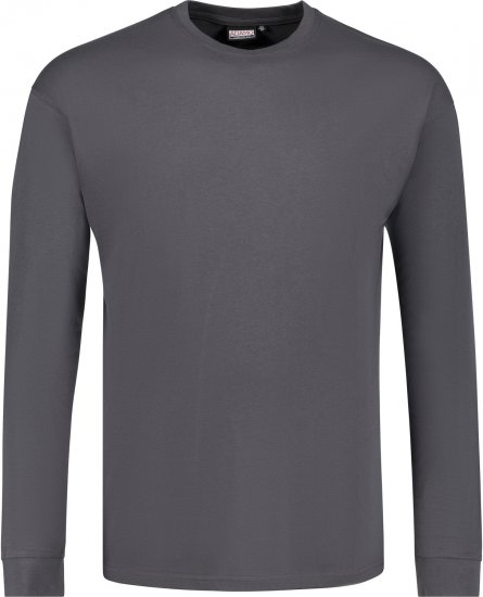 Adamo Floyd Comfort fit Long sleeve T-shirt Charcoal - T-särgid - Suured T-särgid 2XL – 14XL