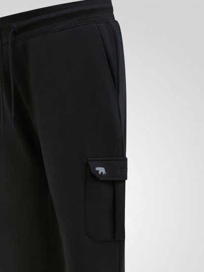 D555 Dexter 1 Cargo Jogger With Bear Embroidery Must - Dressipüksid ja -šortsid - Spordipüksid ja Lühikesed Spordipüksid