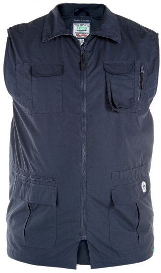 D555 Enzo Multi Pocket Waistcoat Navy - Spordiriided & outdoor - Suured suurused meeste spordiriided