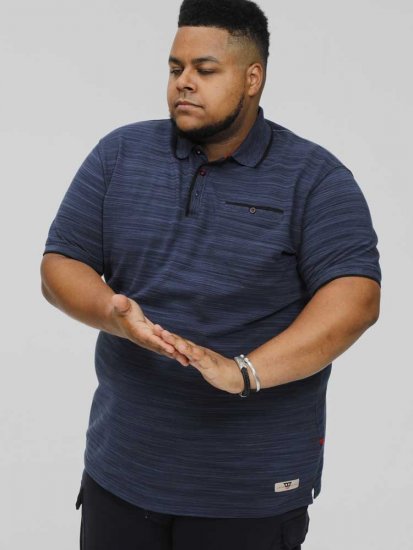 D555 FOXLEY Pique Reno Polo Navy - Polosärgid - Meeste suured polosärgid 2XL – 8XL