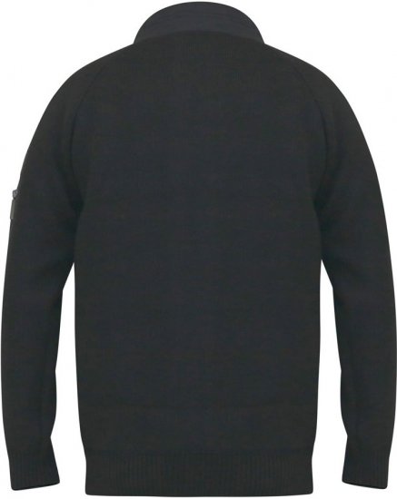 D555 MARSDEN Hybrid Knitted Jacket With Bonded Fleece Lining Black - Jakid ja joped - Joped, suured suurused: 2XL – 12XL