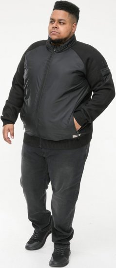 D555 MARSDEN Hybrid Knitted Jacket With Bonded Fleece Lining Black - Jakid ja joped - Joped, suured suurused: 2XL – 12XL