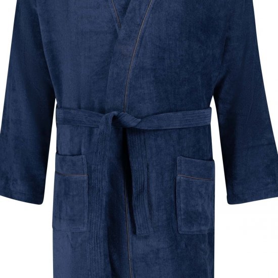 Adamo 149014 Veluurist hommikumantel Tumesinine - Aluspesu ja ujumisriided - Aluspesu 2XL-8XL