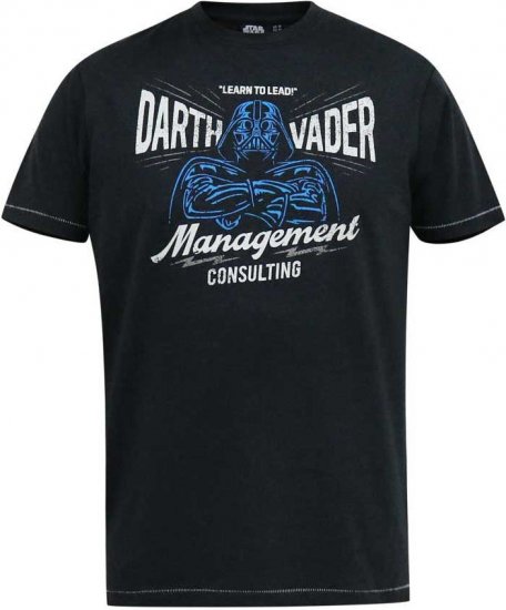 D555 SOLO Official Star Wars Management Consulting Printed T-Shirt Black Reno - T-särgid - Suured T-särgid 2XL – 14XL