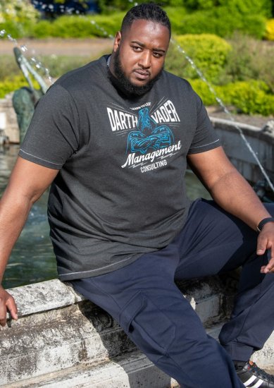 D555 SOLO Official Star Wars Management Consulting Printed T-Shirt Black Reno - T-särgid - Suured T-särgid 2XL – 14XL