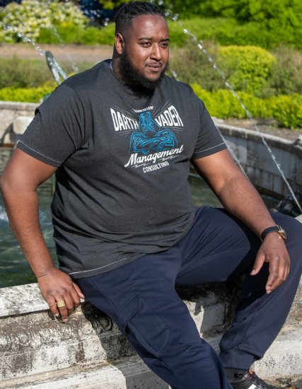 D555 SOLO Official Star Wars Management Consulting Printed T-Shirt Black Reno - T-särgid - Suured T-särgid 2XL – 14XL