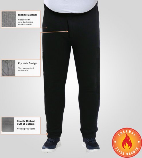 D555 Boston Thermal Long Johns Black - Aluspesu ja ujumisriided - Aluspesu 2XL-8XL
